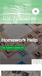 Mobile Screenshot of pickeringtonlibrary.org